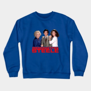 Remington Steele - Group - 80s Tv Show Crewneck Sweatshirt